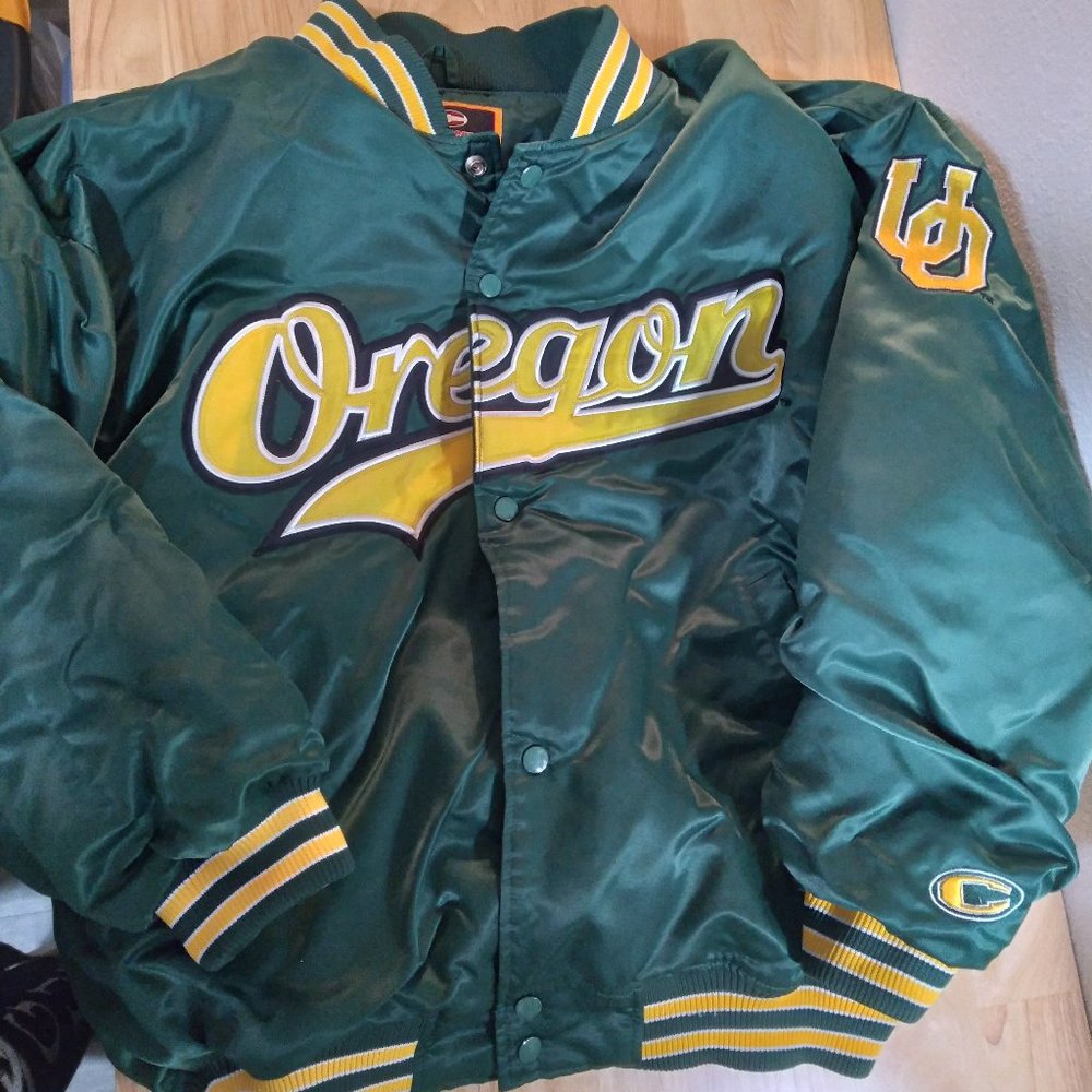 Vintage Colosseum Oregon Ducks Satin Jacket